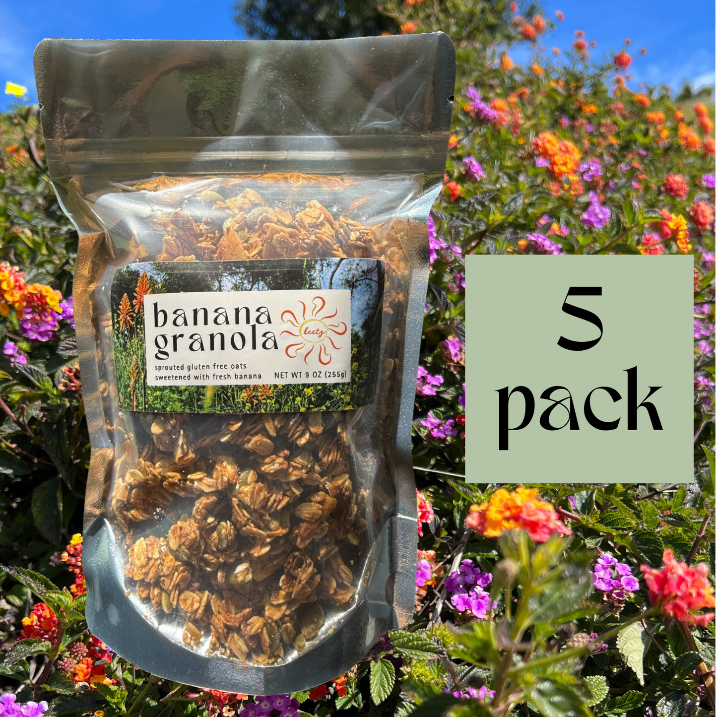 9 oz banana granola - 5 pack