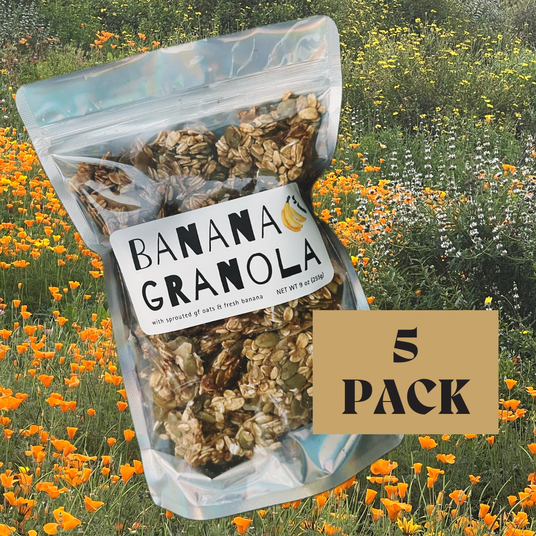 9 oz banana granola - 5 pack